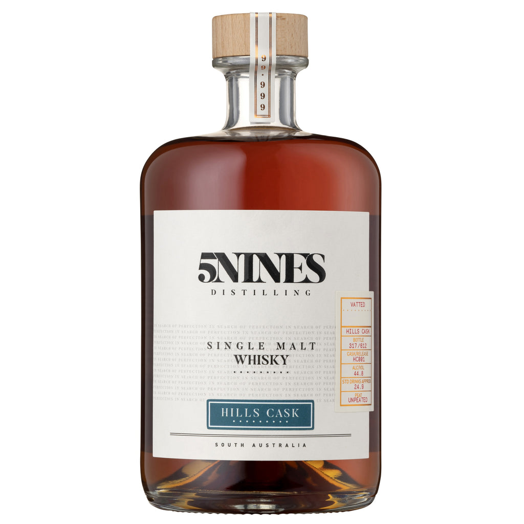 5Nines Distilling - Single Malt Whisky - Vatted - Hills Cask - HC001 45% 700ML - Mind Spirits & Co.