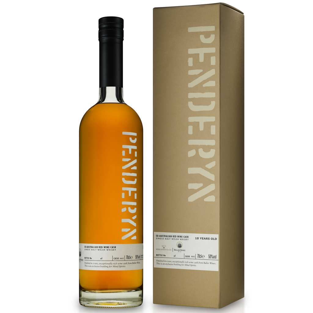Penderyn Ex-Australian Red Wine Cask Single Malt Welsh Whisky AW2 50% 700ml -Mind Spirits Exclusive- 18y - Mind Spirits & Co.