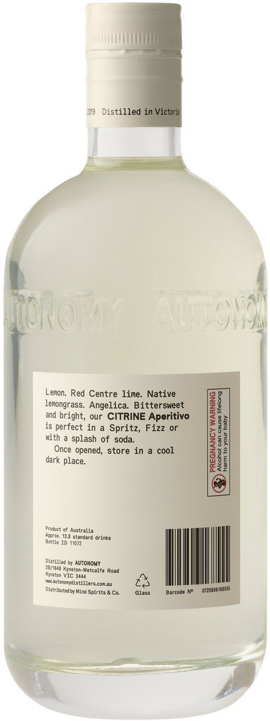 Autonomy Citrine Aperitivo 25% 700ML