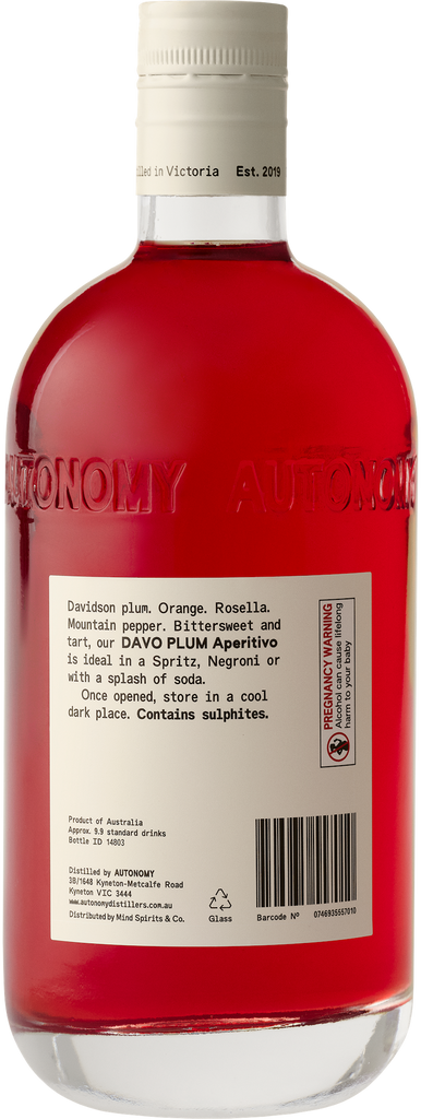 Autonomy Davo Plum Aperitivo 18% 700ML