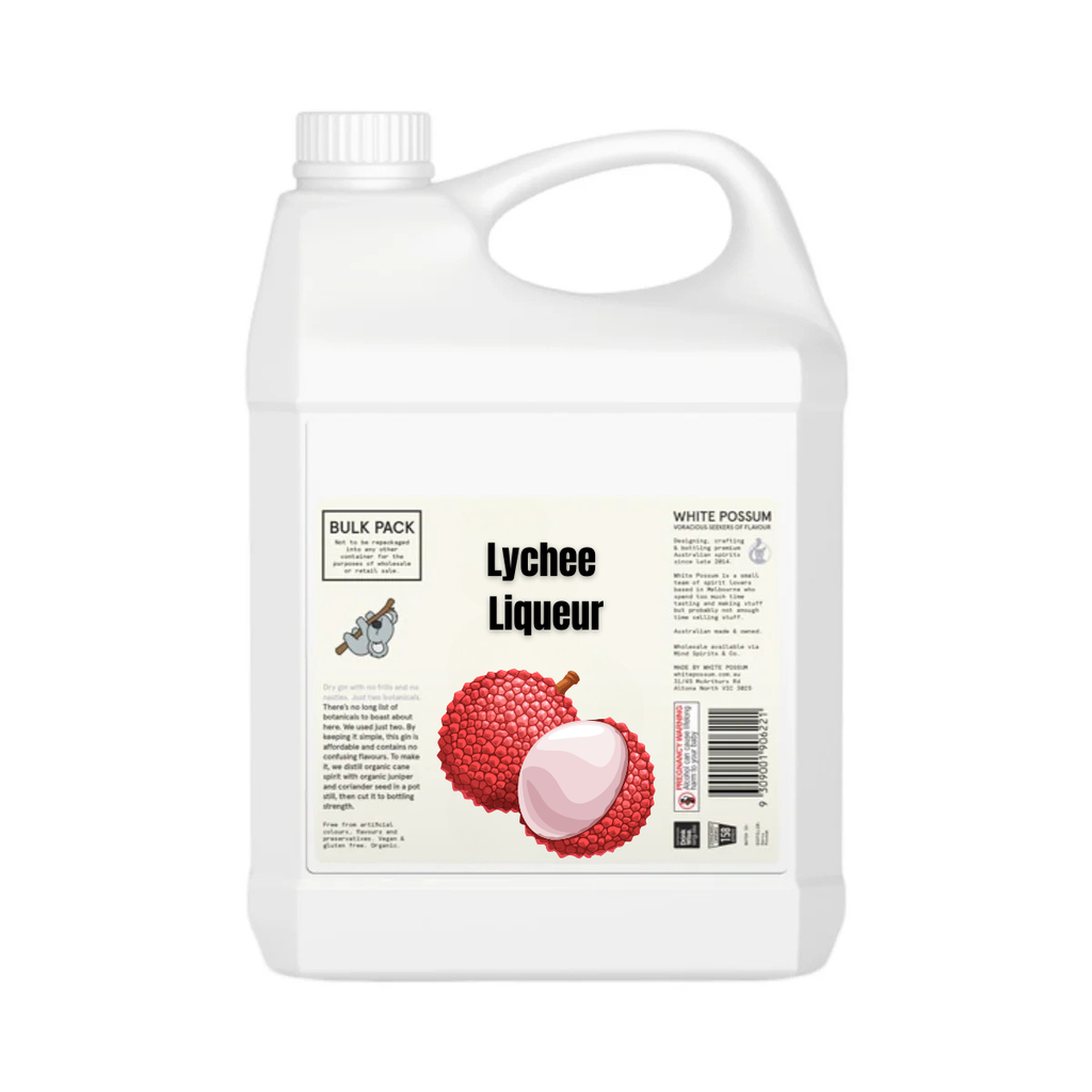White Possum Lychee Liqueur 25% 5L - Bulk -