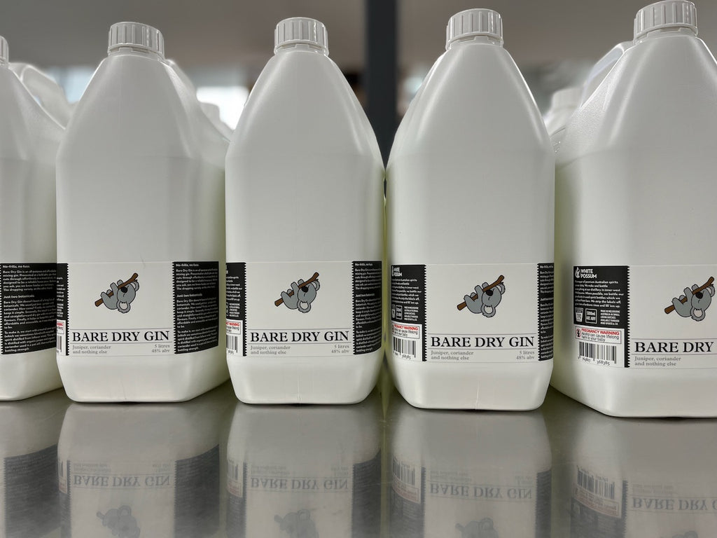White Possum Bare Dry Gin 48% 5L -Bulk-
